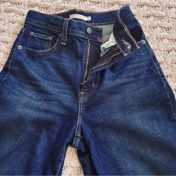 LEVI STRAUSS High Waisted Mom Jean in "Winter Cloud" Dark Wash- Urban Outfitters - Picture 11 of 16